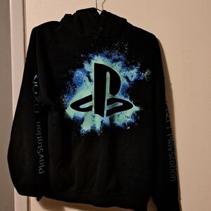 Sony Black and Blue Hoodie